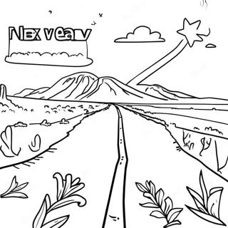 Nevada State Outline Coloring Page 42420-35346