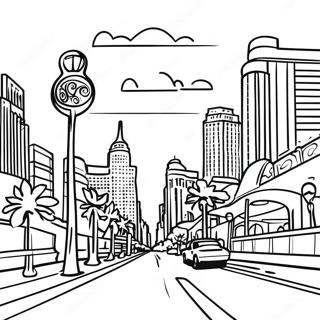 Las Vegas Strip Coloring Page 42421-35169