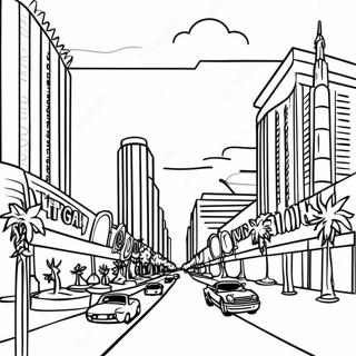 Las Vegas Strip Coloring Page 42421-35170