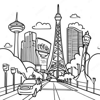 Las Vegas Strip Coloring Page 42421-35171