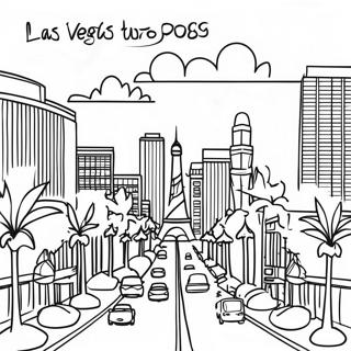 Las Vegas Strip Coloring Page 42421-35172