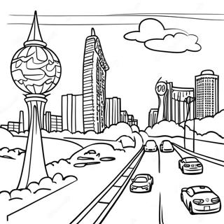 Las Vegas Strip Coloring Page 42421-35349