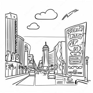 Las Vegas Strip Coloring Page 42421-35350