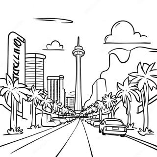 Las Vegas Strip Coloring Page 42421-35352