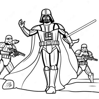 Darth Vader In Epic Battle Coloring Page 42441-35181