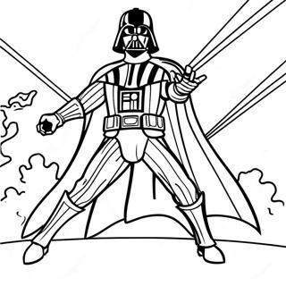 Darth Vader In Epic Battle Coloring Page 42441-35184