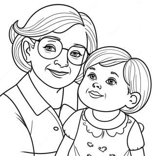 Adventurous Grandma And Granddaughter Coloring Page 42451-35385