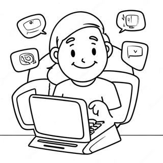 Friendly Internet Safety Tips Coloring Page 42461-35390