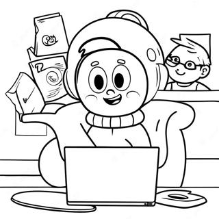 Friendly Internet Safety Tips Coloring Page 42461-35391