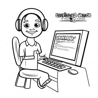 Friendly Internet Safety Tips Coloring Page 42461-35392