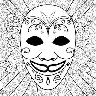 Halloween Mask Template Coloring Page 42480-35396