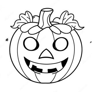 Spooky Pumpkin Halloween Mask Coloring Page 42481-35201