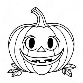 Spooky Pumpkin Halloween Mask Coloring Page 42481-35203