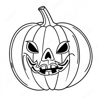 Spooky Pumpkin Halloween Mask Coloring Page 42481-35401