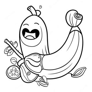 Fortnite Banana Coloring Pages