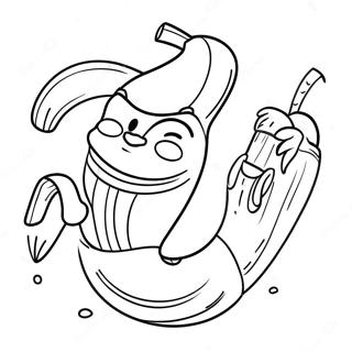 Fortnite Banana Character Coloring Page 42500-35215