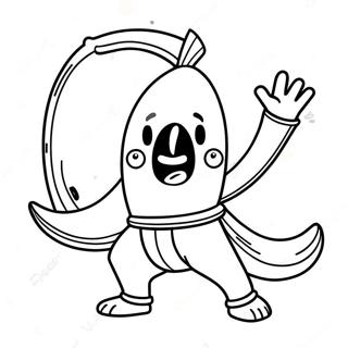 Fortnite Banana Character Coloring Page 42500-35417