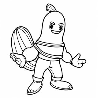 Fortnite Banana Character Coloring Page 42500-35420