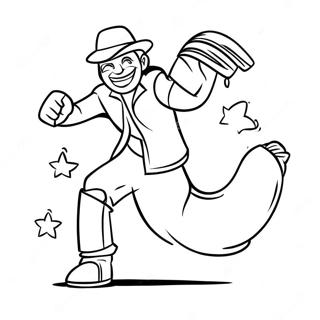 Funny Fortnite Banana Dancing Coloring Page 42501-35217