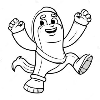 Funny Fortnite Banana Dancing Coloring Page 42501-35219