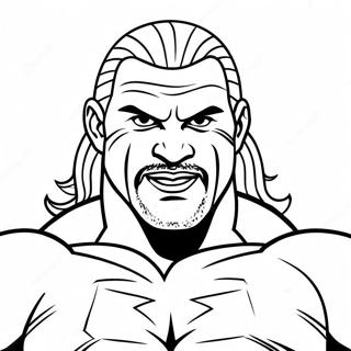 Dynamic Wwe Wrestler Action Coloring Page 42511-35227