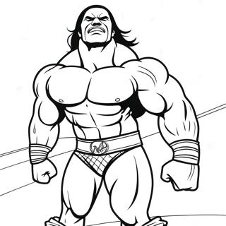 Dynamic Wwe Wrestler Action Coloring Page 42511-35228