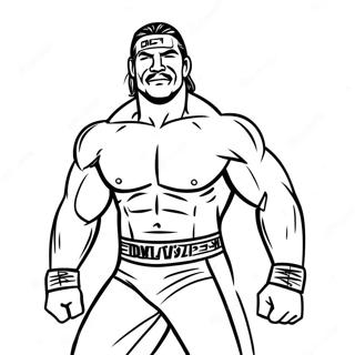 Dynamic Wwe Wrestler Action Coloring Page 42511-35421