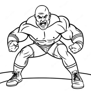 Dynamic Wwe Wrestler Action Coloring Page 42511-35422