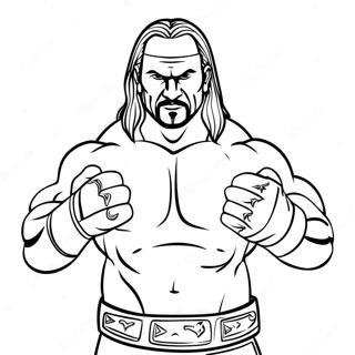 Dynamic Wwe Wrestler Action Coloring Page 42511-35424