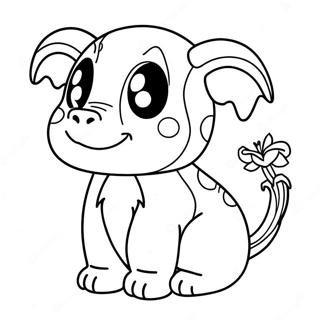 Colorful Charibo Art Coloring Page 42542-35243