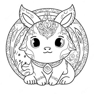 Colorful Charibo Art Coloring Page 42542-35438