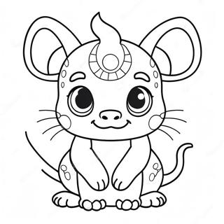 Colorful Charibo Art Coloring Page 42542-35440