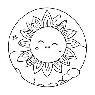 Summer Solstice Sun Coloring Page 42551-35247