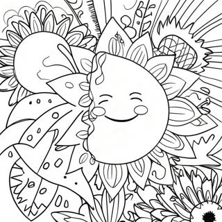 Summer Solstice Sun Coloring Page 42551-35441