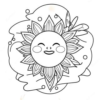 Summer Solstice Sun Coloring Page 42551-35442