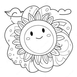 Summer Solstice Sun Coloring Page 42551-35443