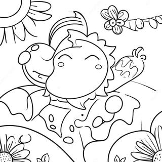 Joyful Summer Solstice Celebration Coloring Page 42552-35250