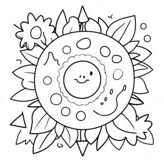 Joyful Summer Solstice Celebration Coloring Page 42552-35450