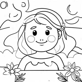 Joyful Summer Solstice Celebration Coloring Page 42552-35451