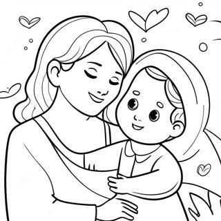 Heartwarming God Loves You Coloring Page 42562-35259