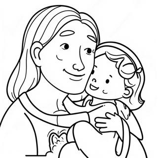 Heartwarming God Loves You Coloring Page 42562-35260