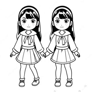 Komi Shouko In A Cute Outfit Coloring Page 42572-35265