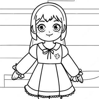 Komi Shouko In A Cute Outfit Coloring Page 42572-35266