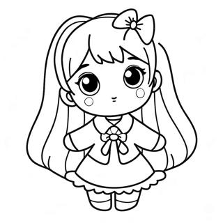 Komi Shouko In A Cute Outfit Coloring Page 42572-35267