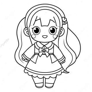 Komi Shouko In A Cute Outfit Coloring Page 42572-35268