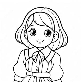 Komi Shouko In A Cute Outfit Coloring Page 42572-35463