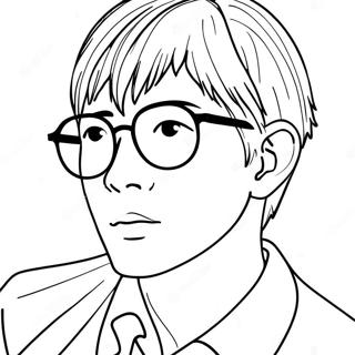 Saiki K With Glasses Coloring Page 42582-35275