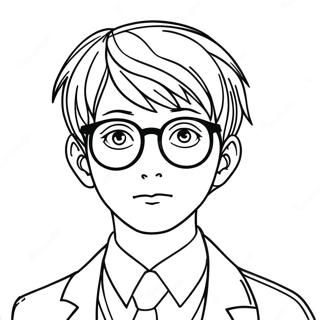 Saiki K With Glasses Coloring Page 42582-35476