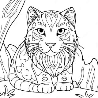 Wild Cat Coloring Page 42591-35278