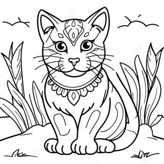 Wild Cat Coloring Page 42591-35280